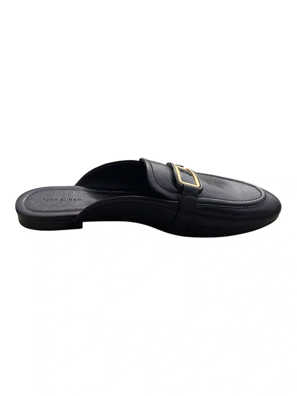 Tory Burch NWOT Georgia Backless Mule Loafers Leather with Logo Plate Size 11